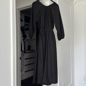 Mikoh Black Midi Dress. Open waist at back.